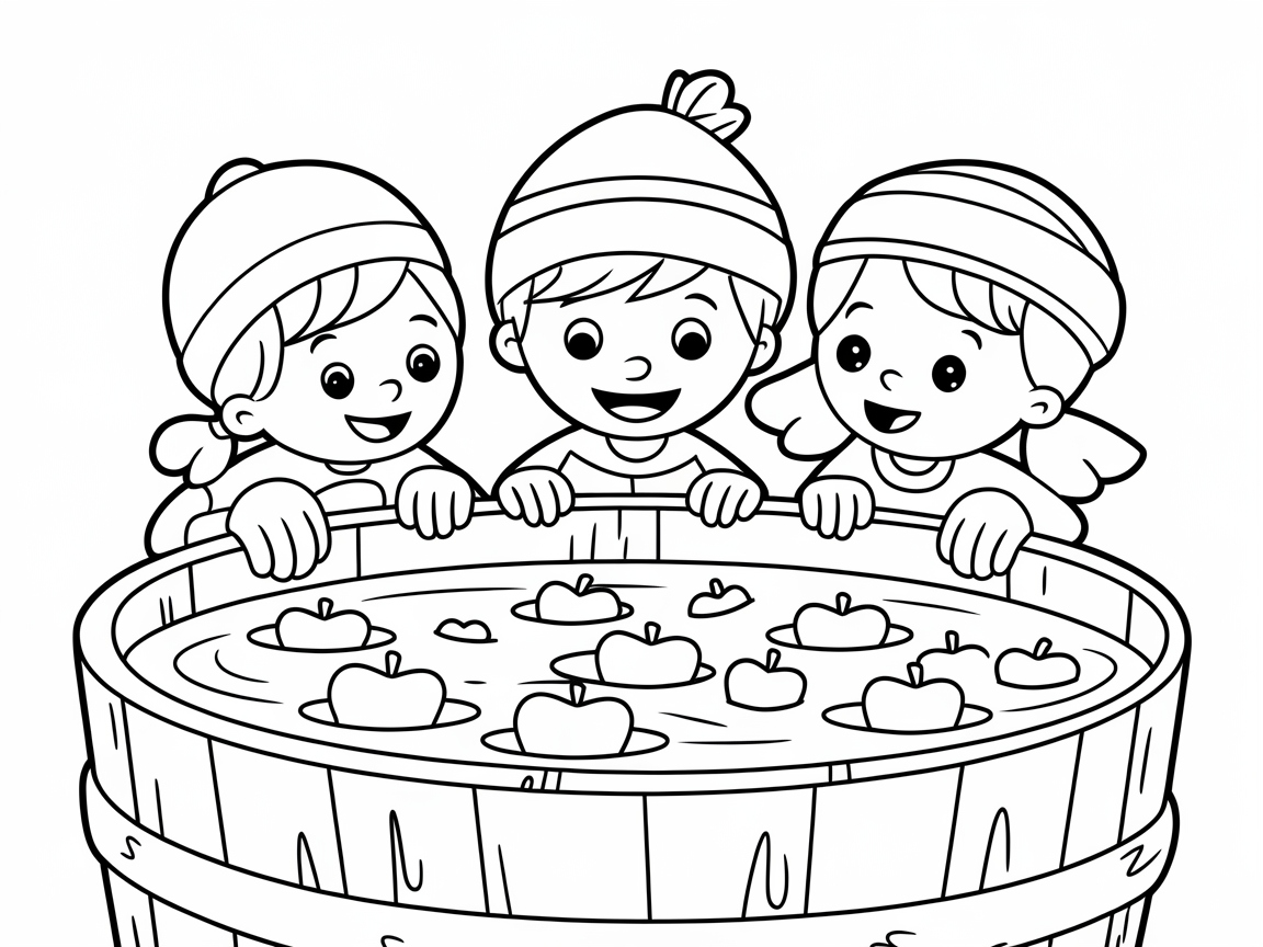 Join the Fun in This Apple Bobbing Scene