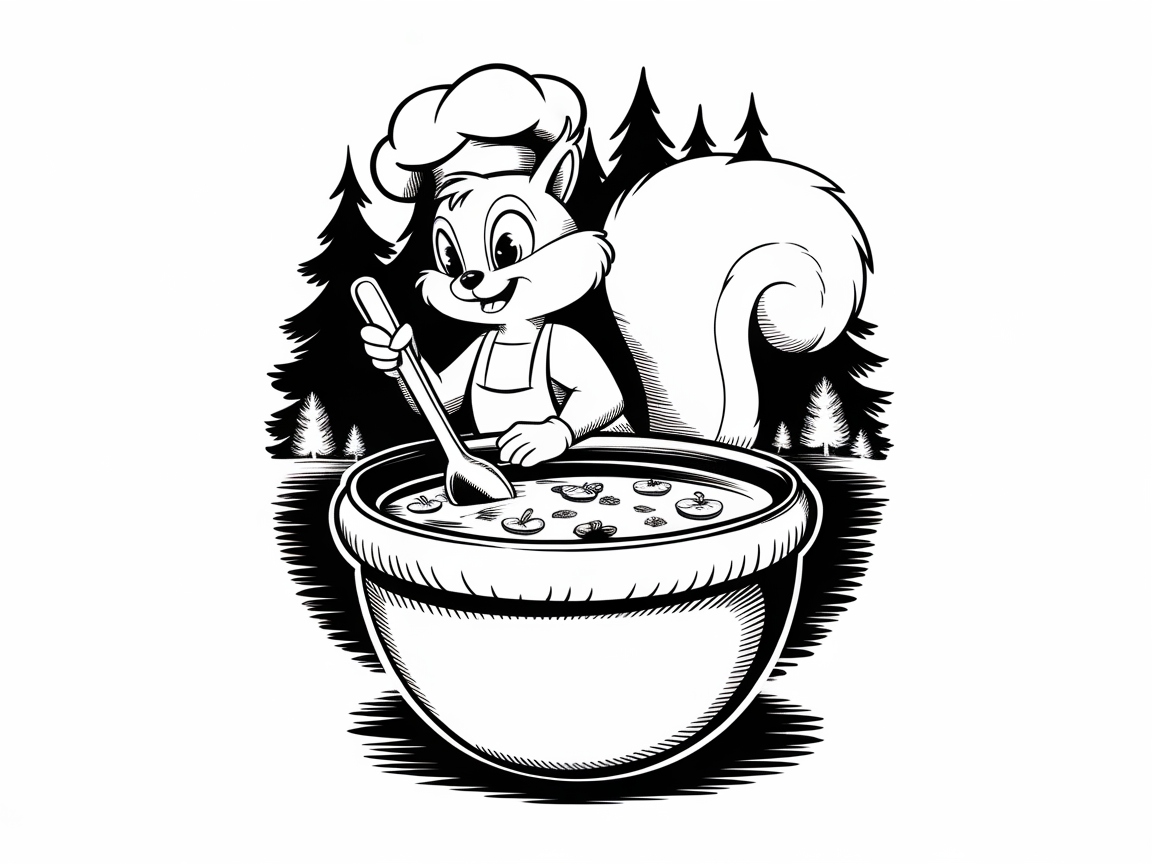 Join This Playful Squirrel in a Forest Cider Making Adventure