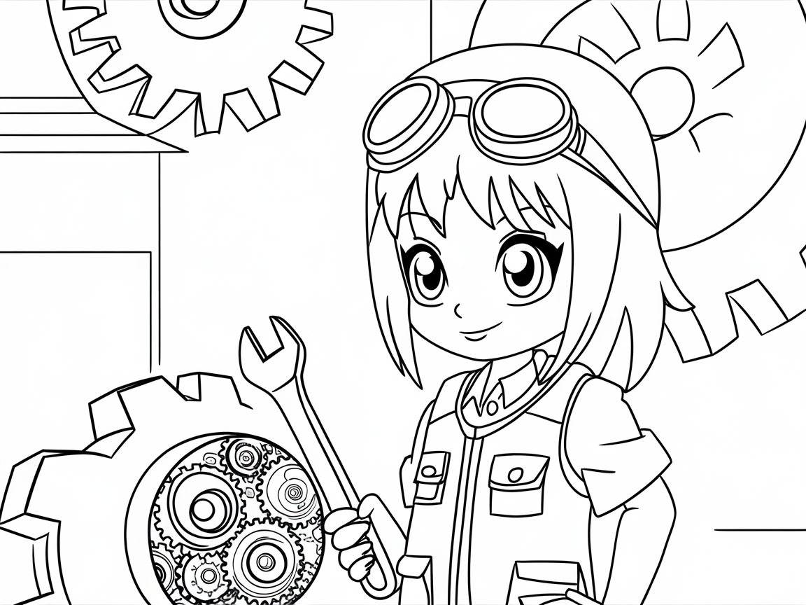 Get Creative with This Anime Engineer Scene