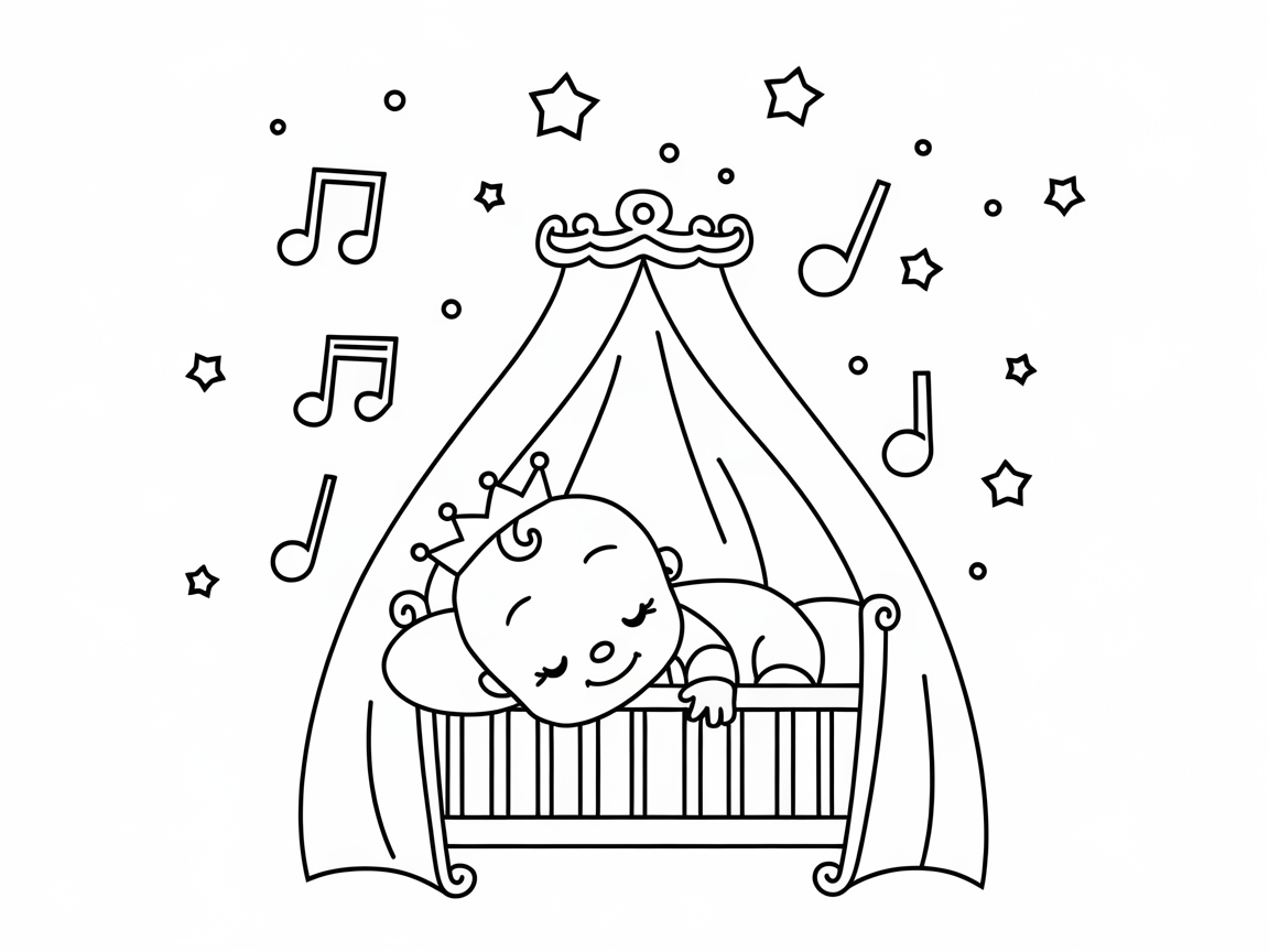 Serenading Slumber: Baby Dreaming in a Cradle
