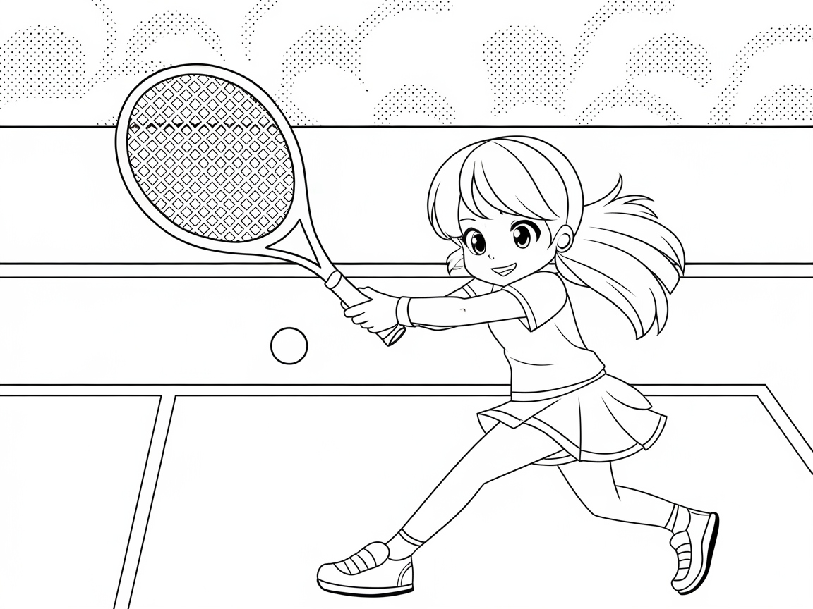 Swing into Action with This Anime Tennis Pro