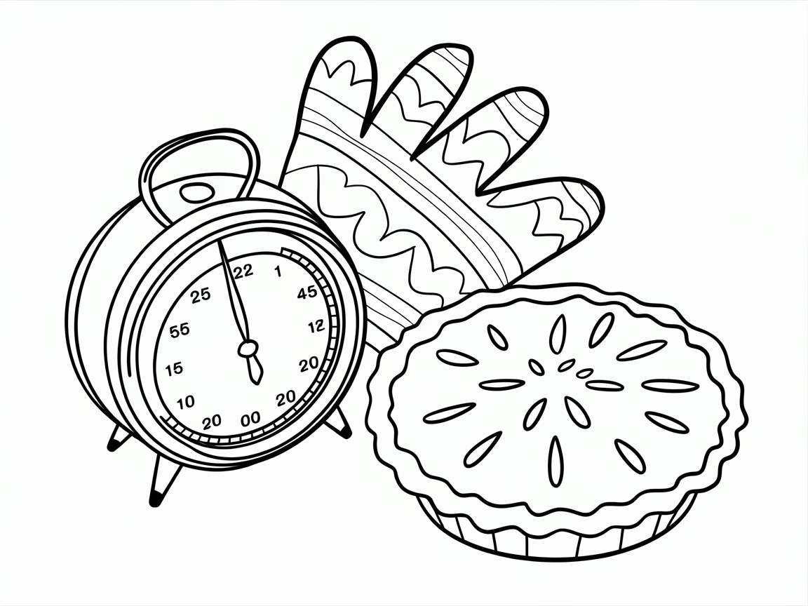 Time for Pie: Coloring Page with a Twist
