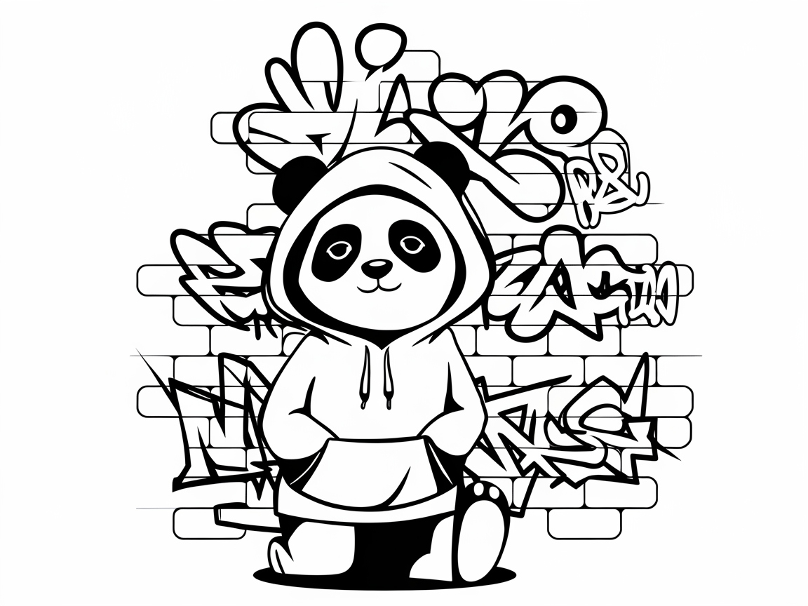 Unleash Your Urban Style with This Graffiti Panda Page