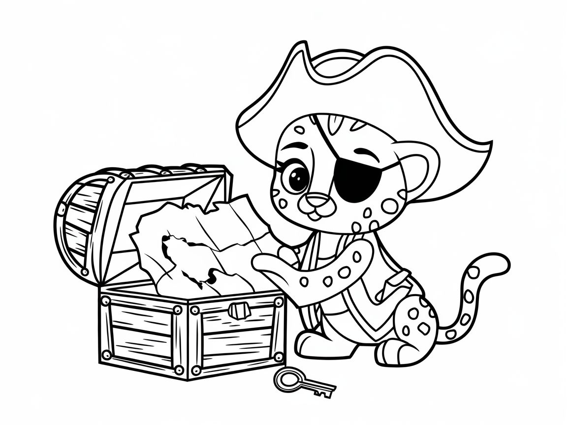 Pirate Adventure with a Baby Cheetah