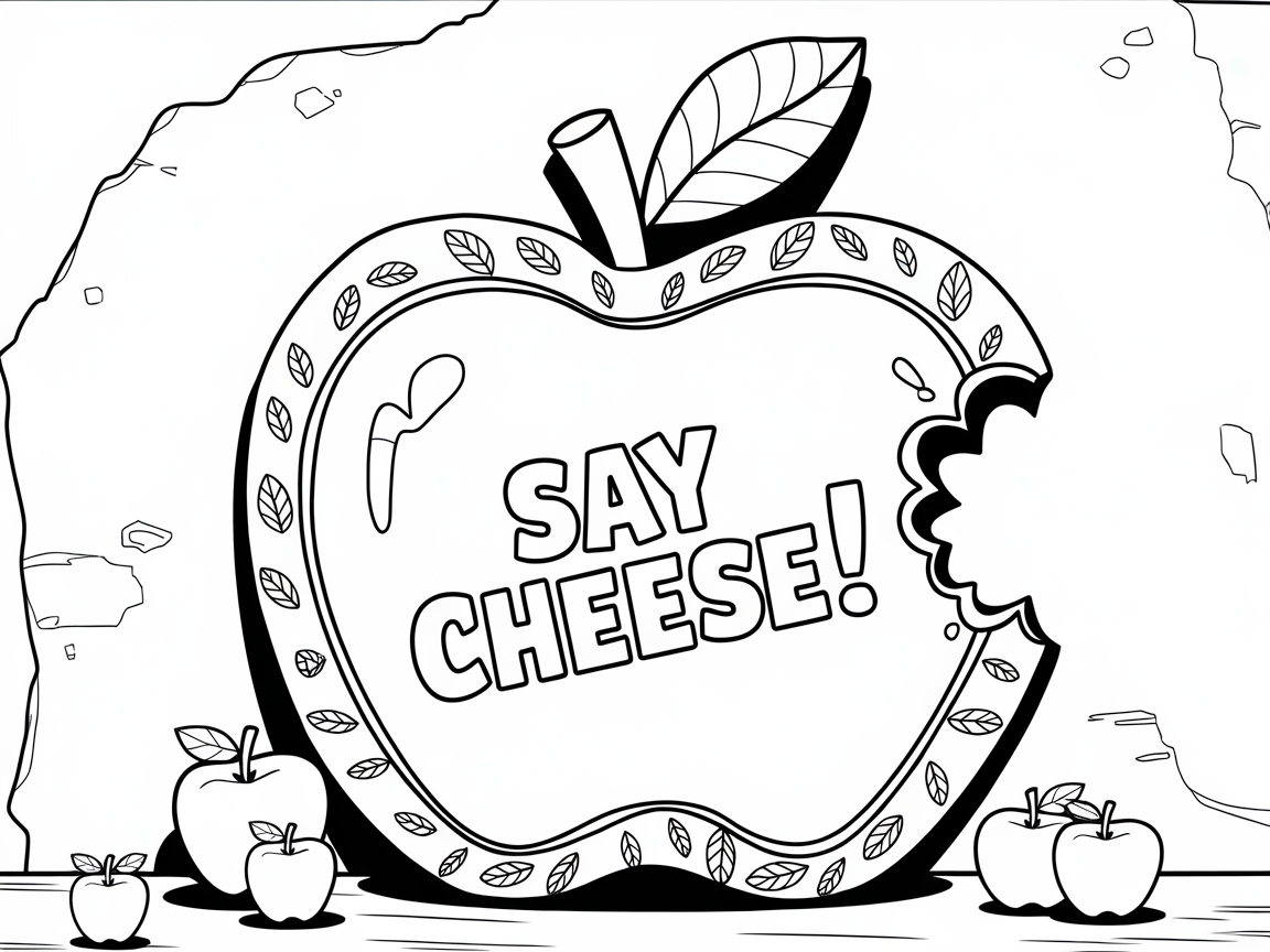 Pose with This Quirky Apple Frame