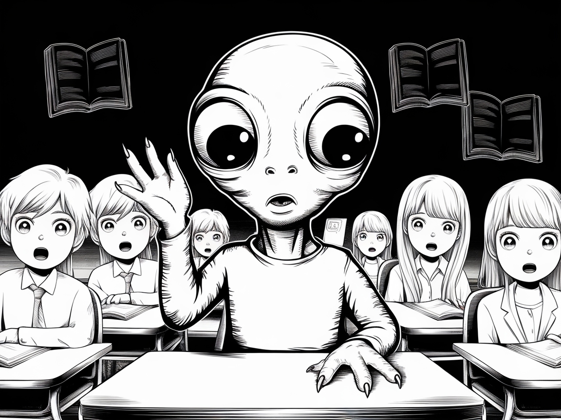 Alien Student Joins the Class!
