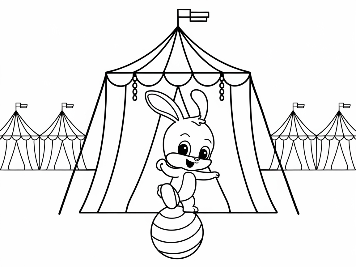Circus Fun with a Bouncing Bunny