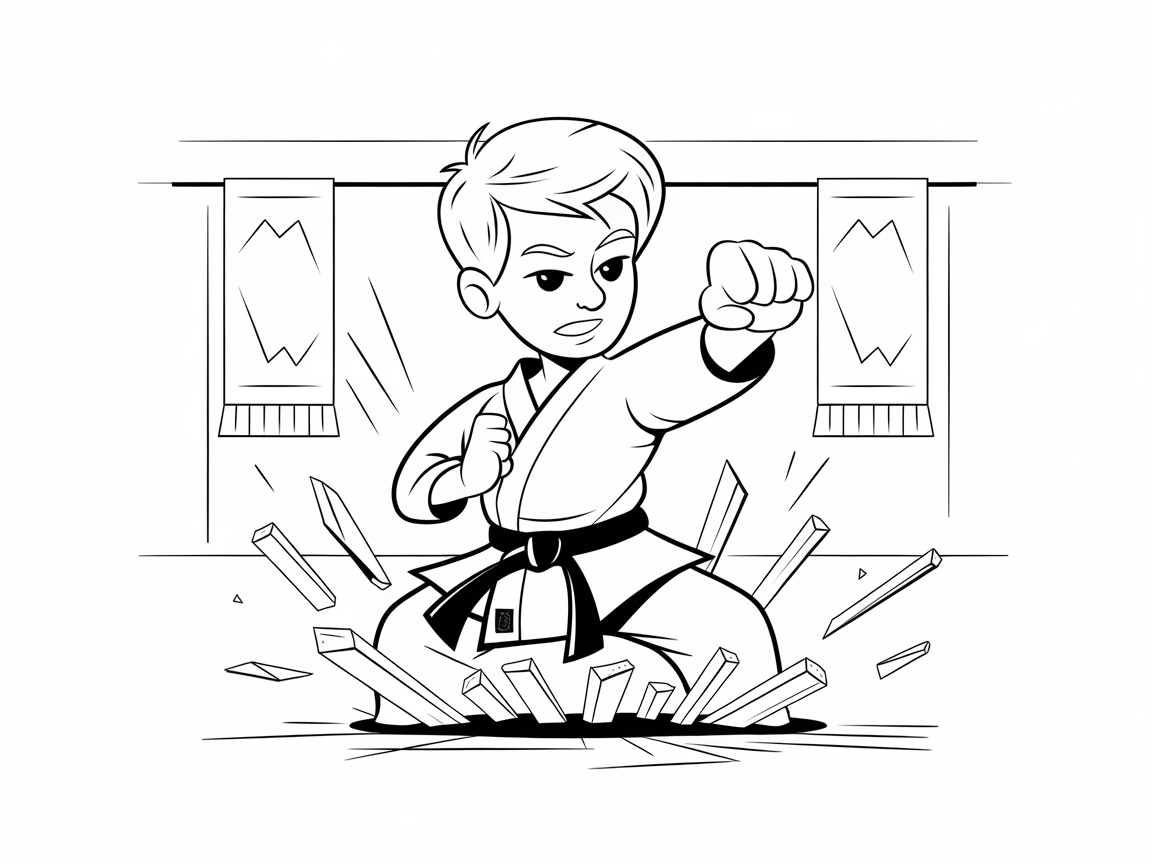 Unleash Your Power with This Martial Arts Action Shot