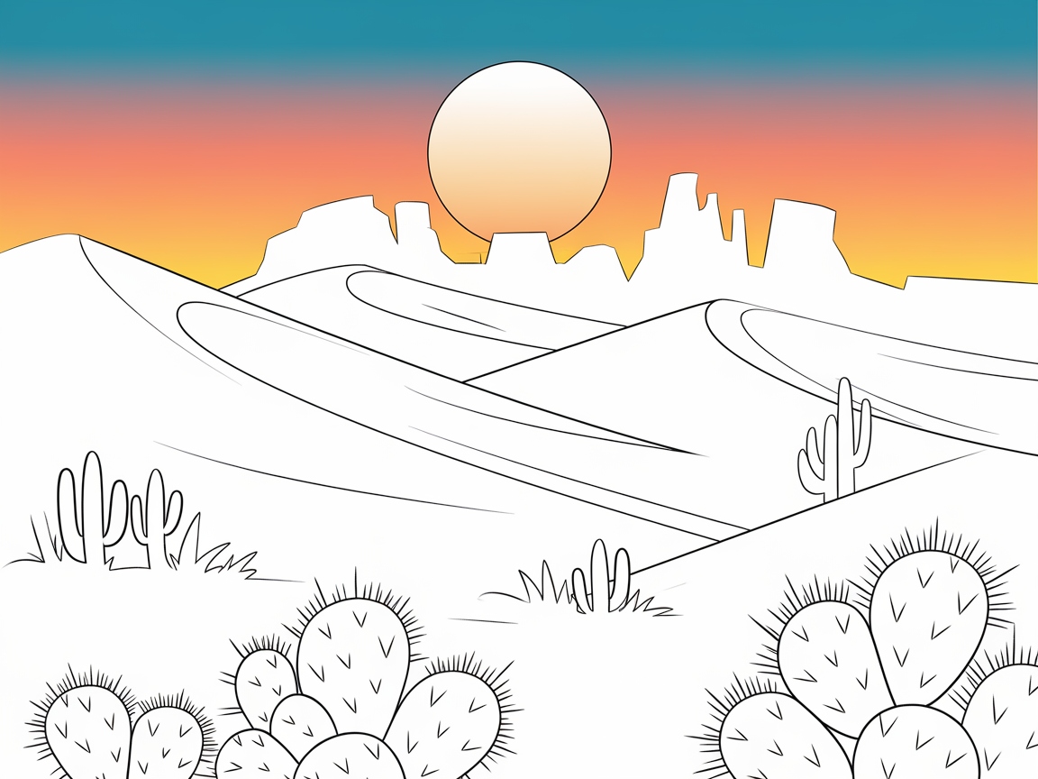 Discover the Colors of the Desert Sunset