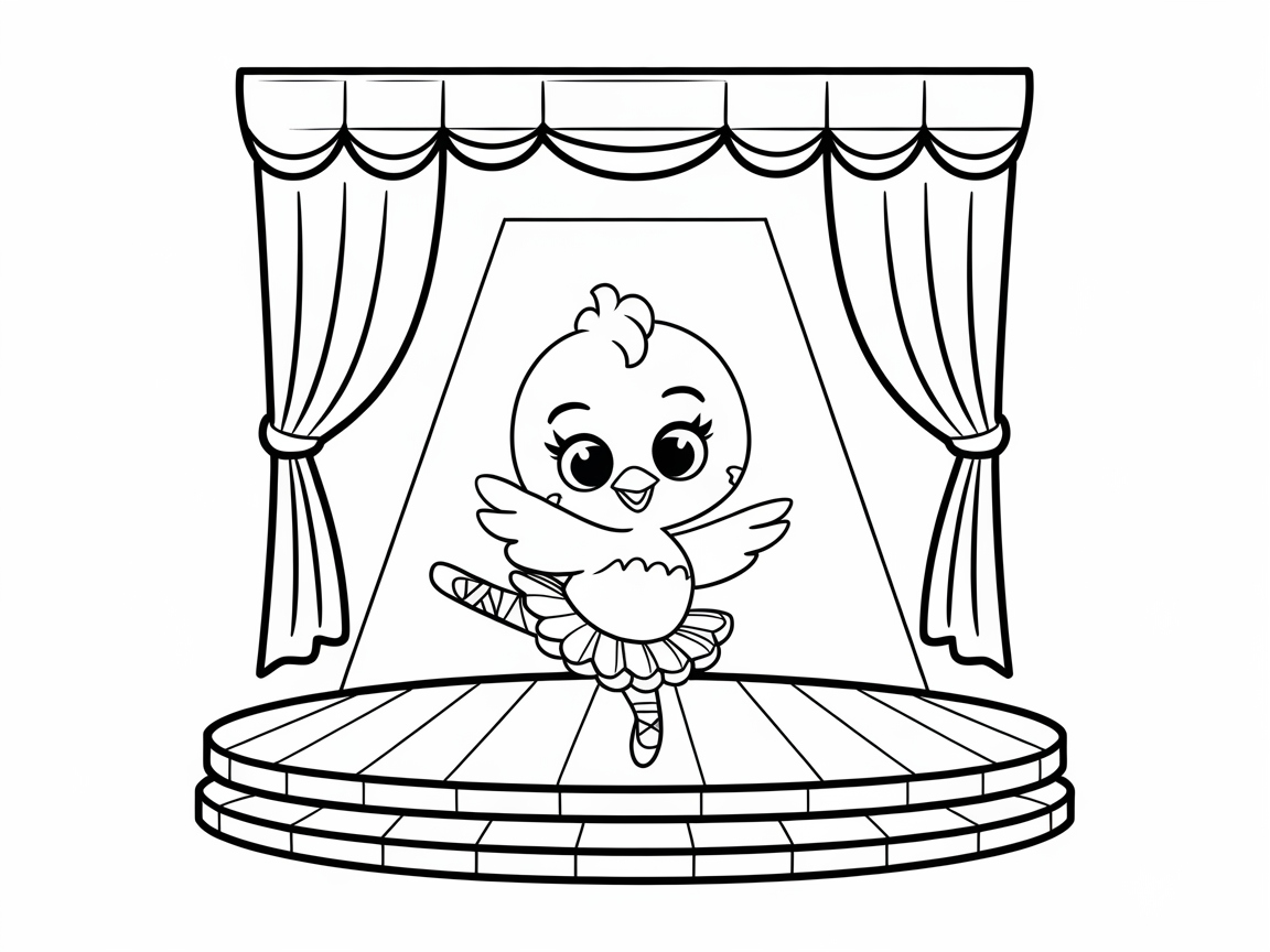 Curtain Call for Ballerina Chick
