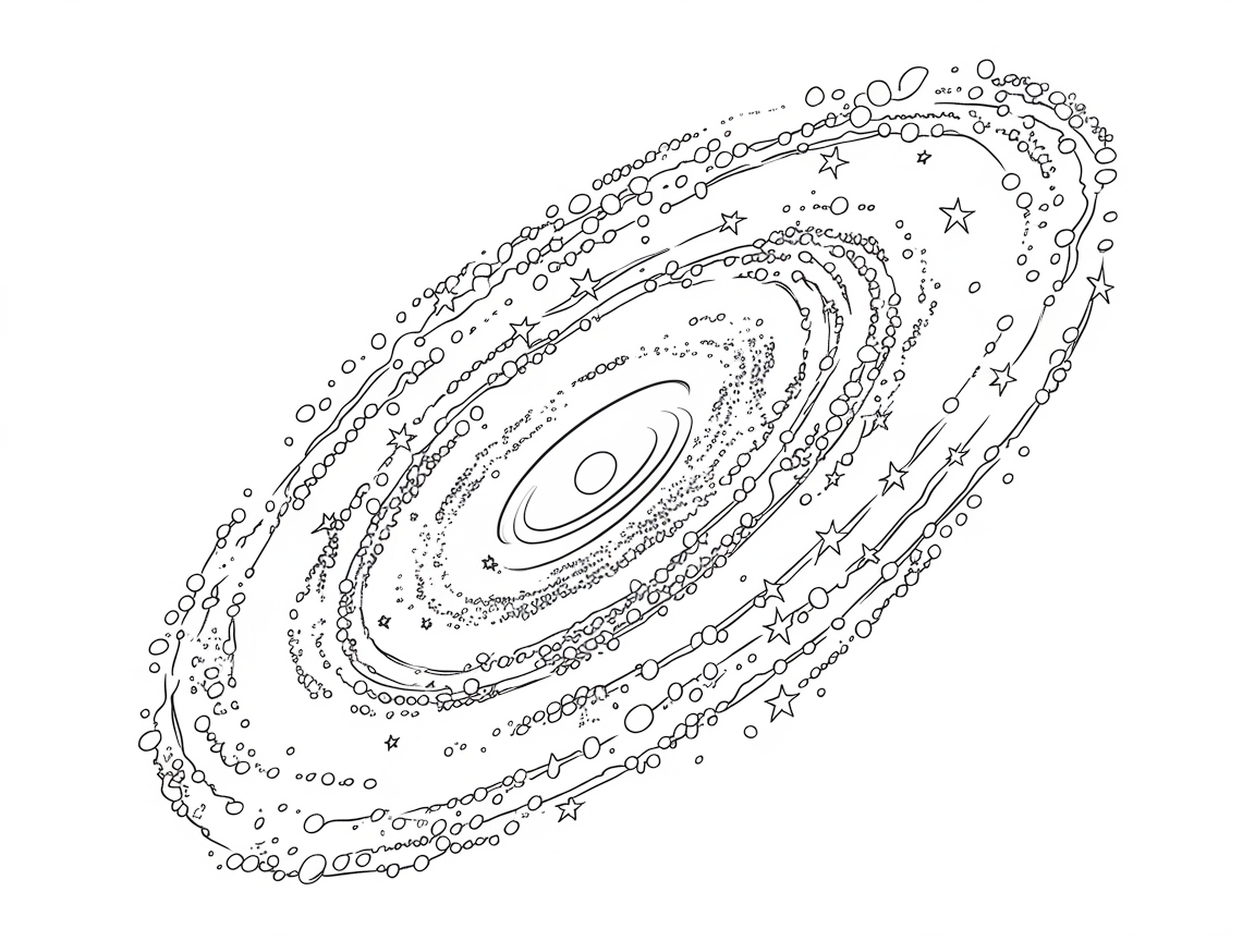Create Cosmic Art with This Galactic Spiral Page