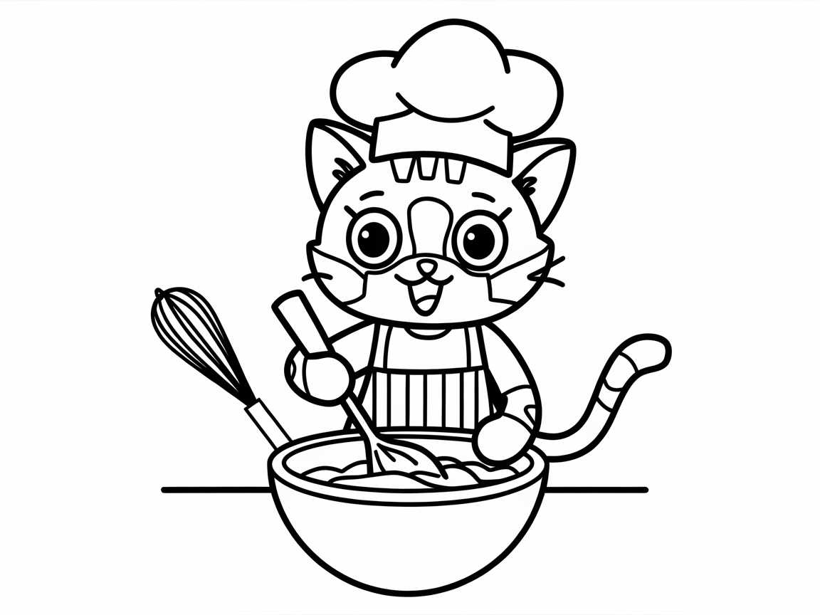 Whisk Away with This Adorable Kitten Chef