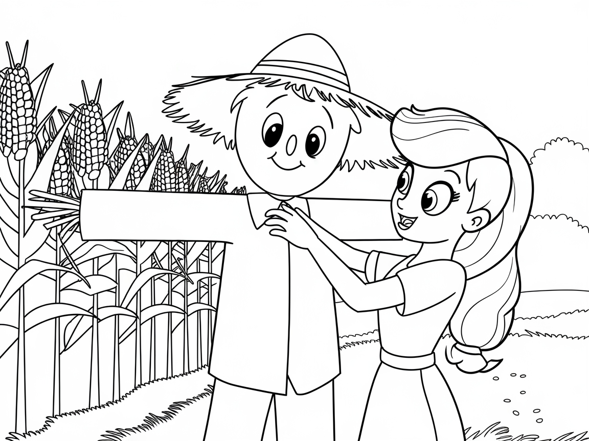 Farmyard Fun with a Friendly Scarecrow