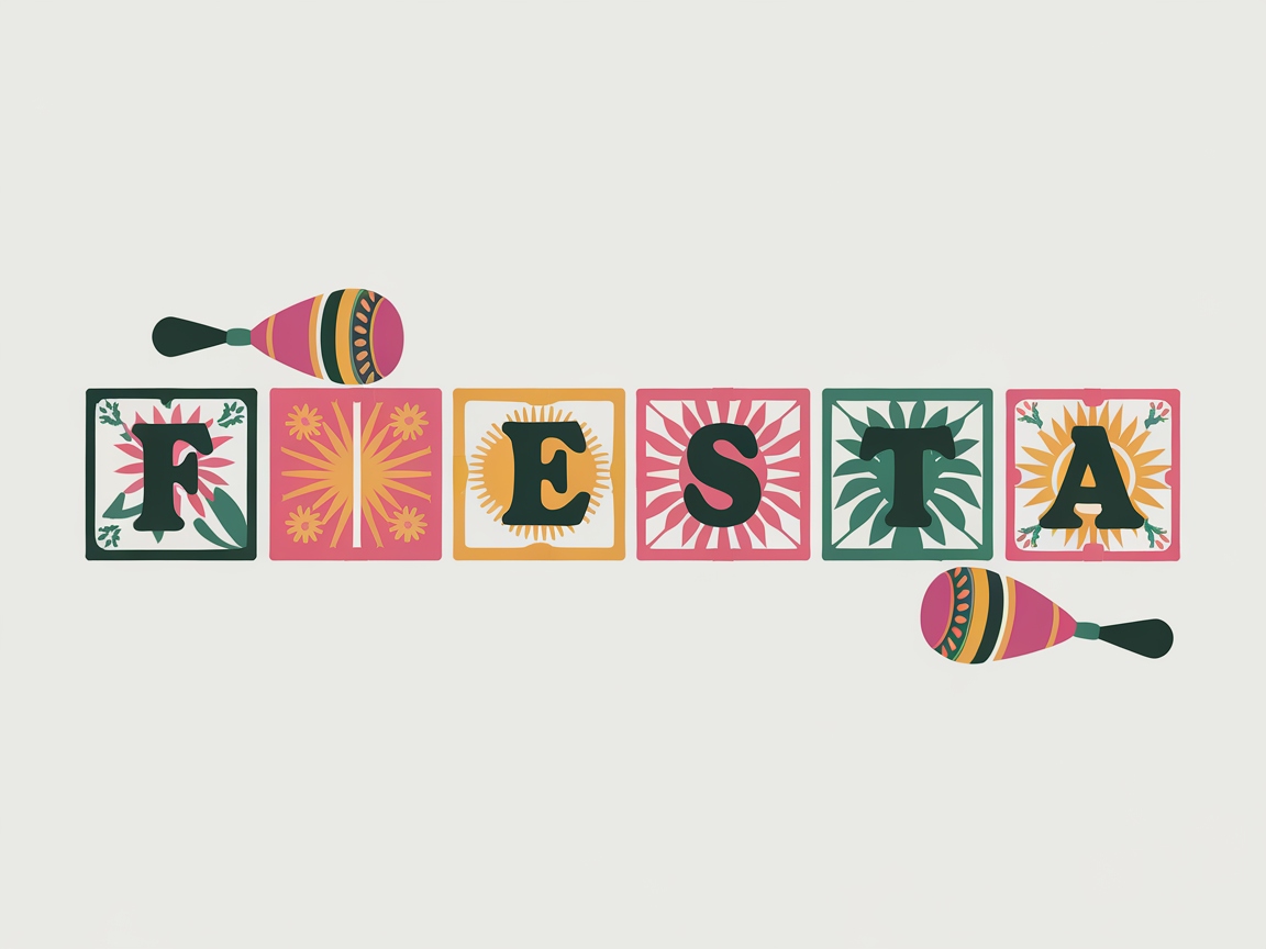 Fiesta Fun with This Vibrant Banner Coloring Page