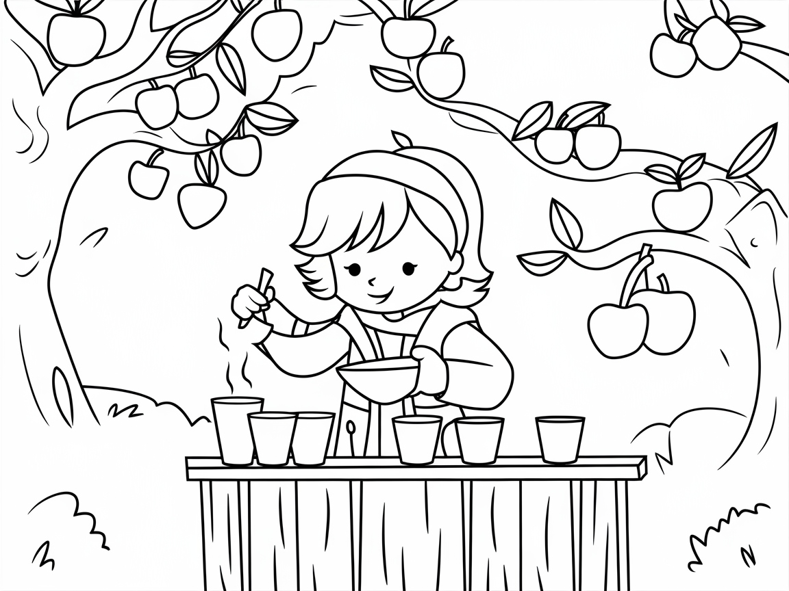 Crafting Apple Cider at the Orchard Stand