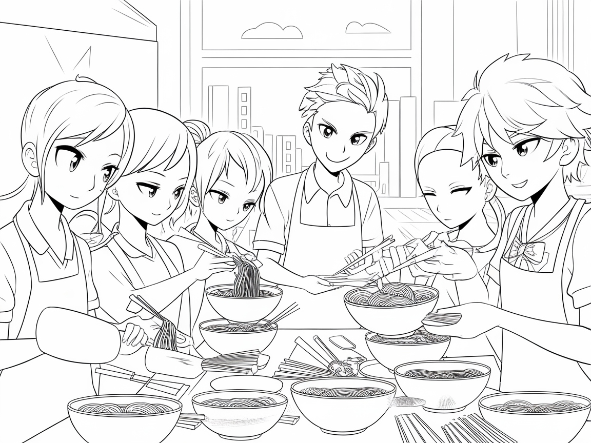 Whip Up Creativity with This Ramen Cooking Scene