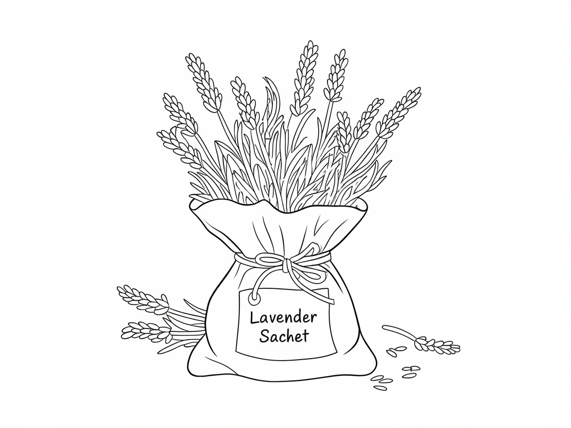 Lavender Sachet Coloring Delight