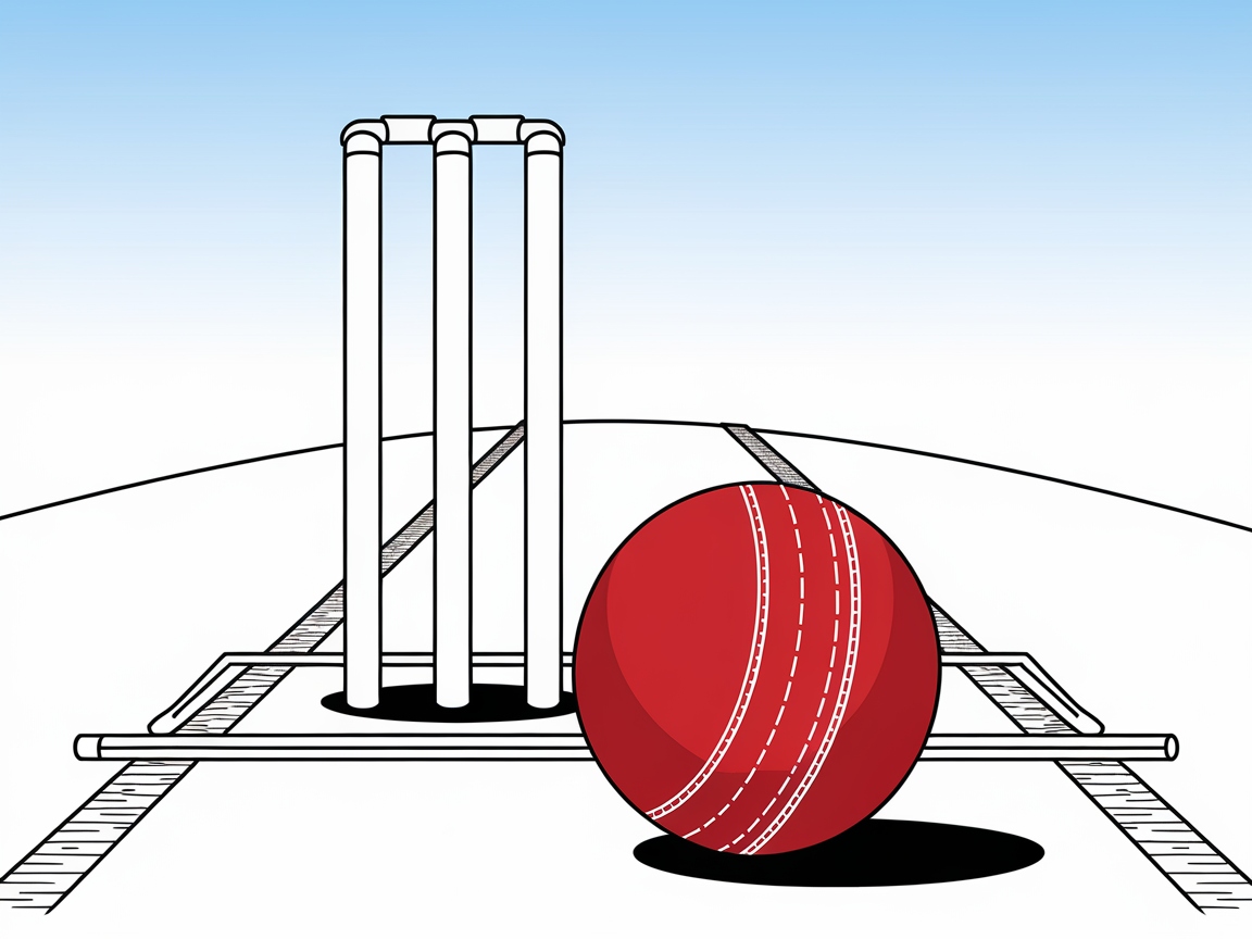Cricket Fever: Color This Pitch Perfect Scene