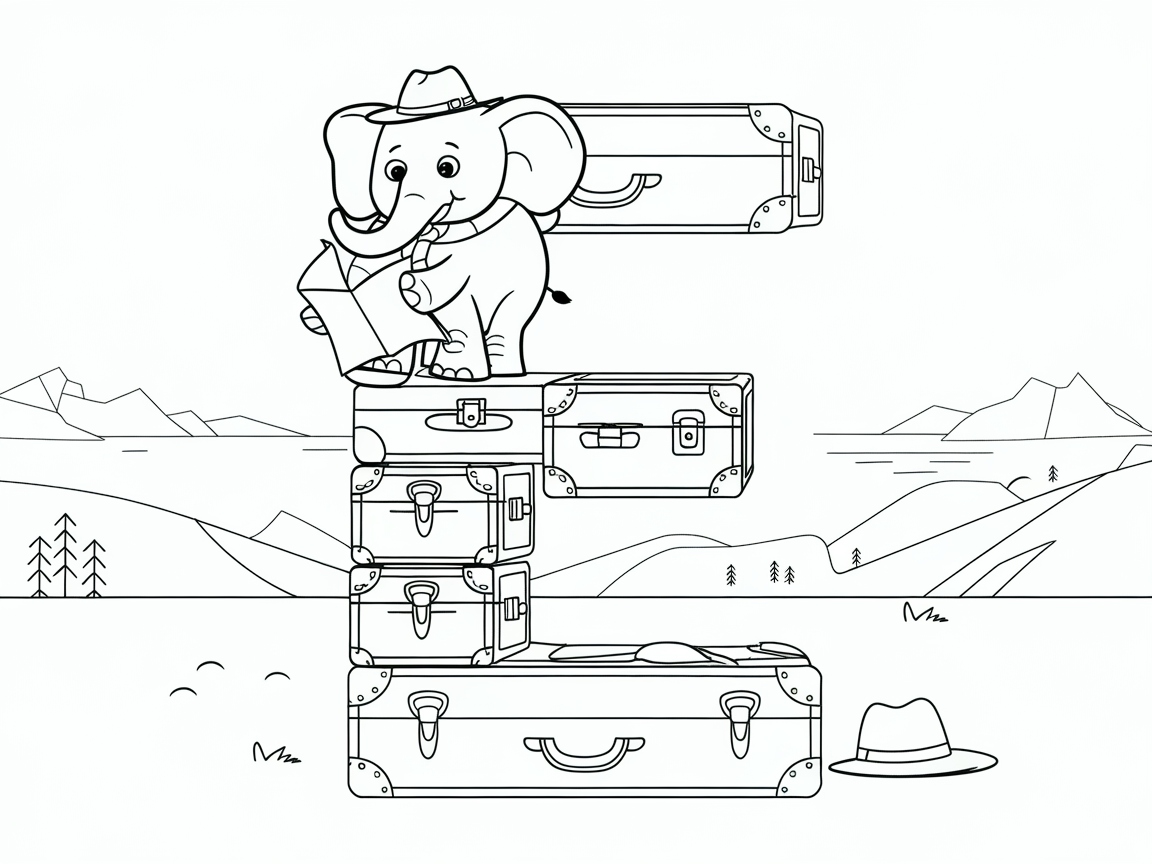 Explore the Elephant Adventure with the Letter E