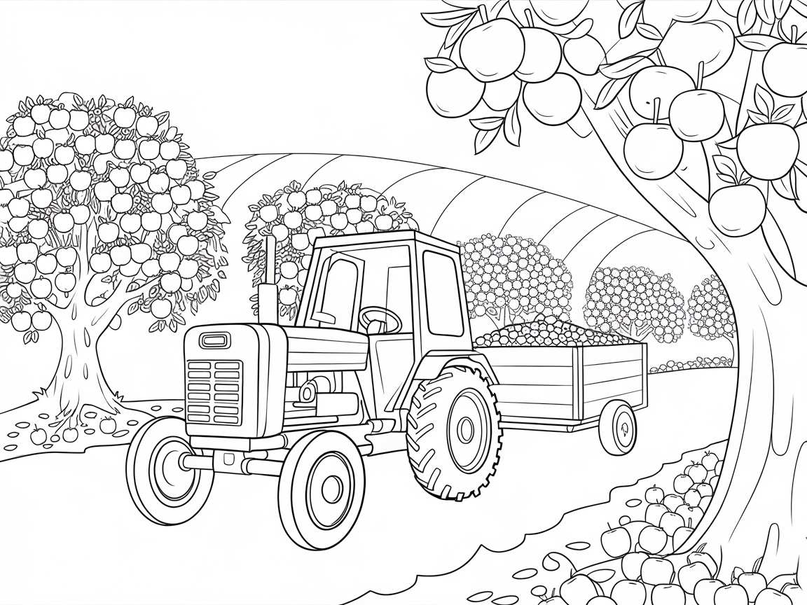 Apple Orchard Tractor Adventure