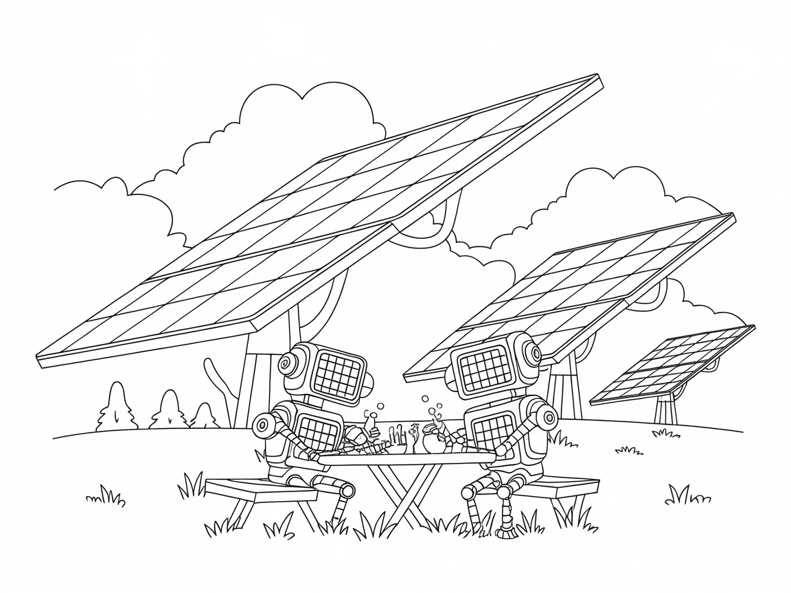 Unplug and Relax with These Robo-Picnic Friends