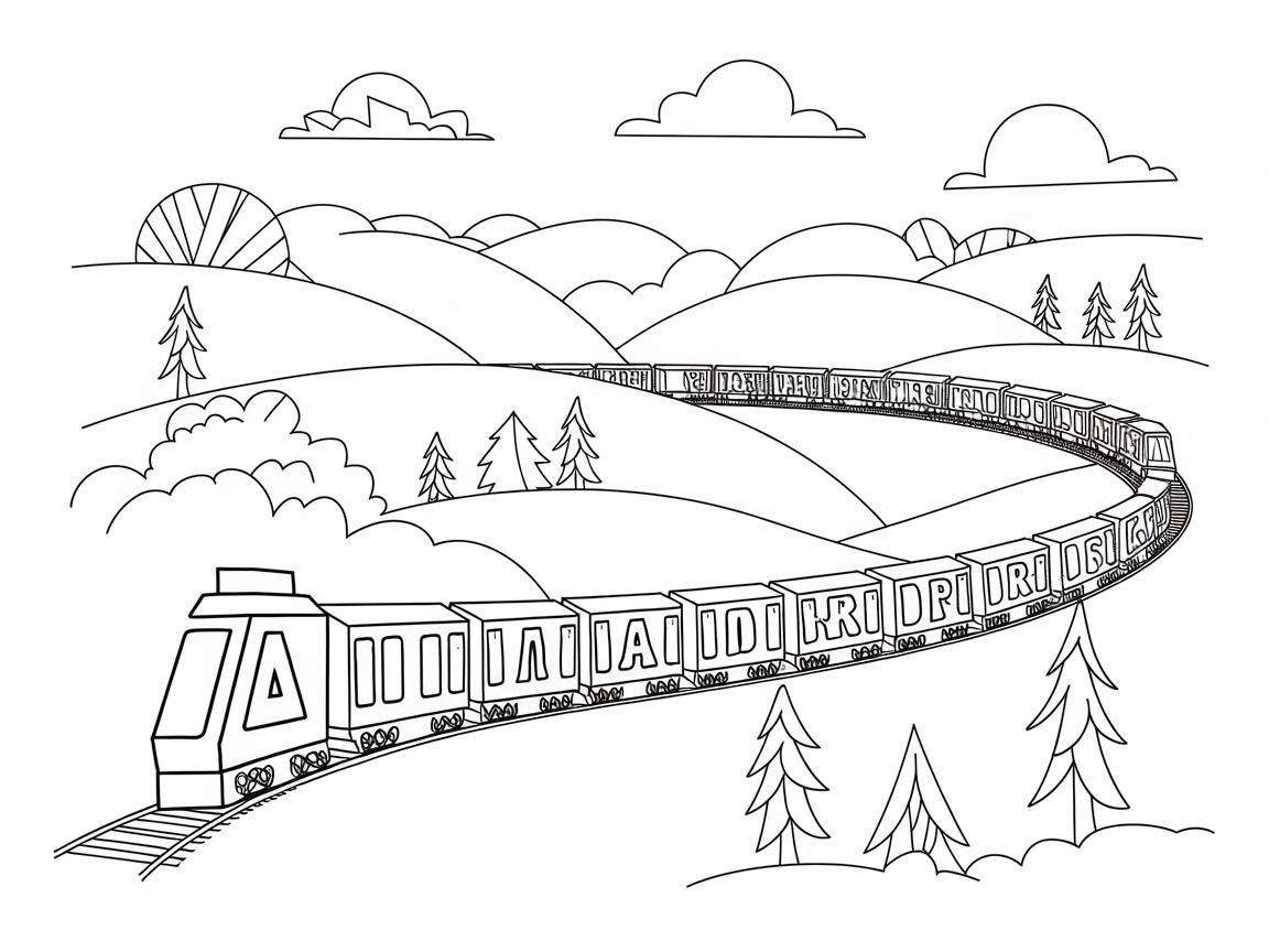 Train Track Adventure with the Alphabet
