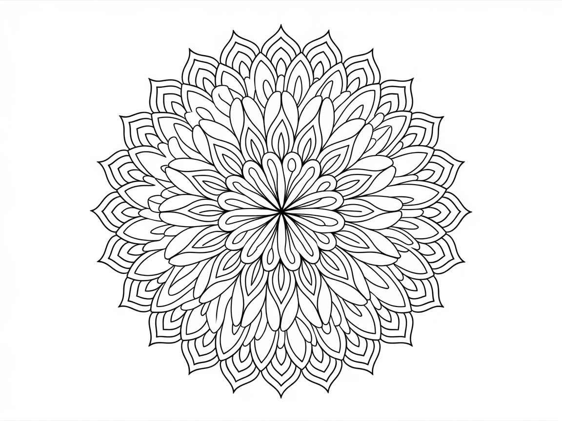 Intricate Floral Mandala Design