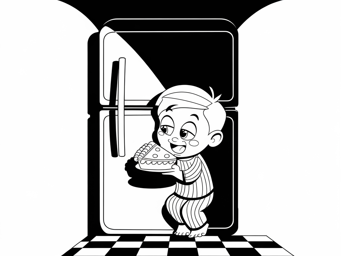 Midnight Snack with a Sneaky Slice