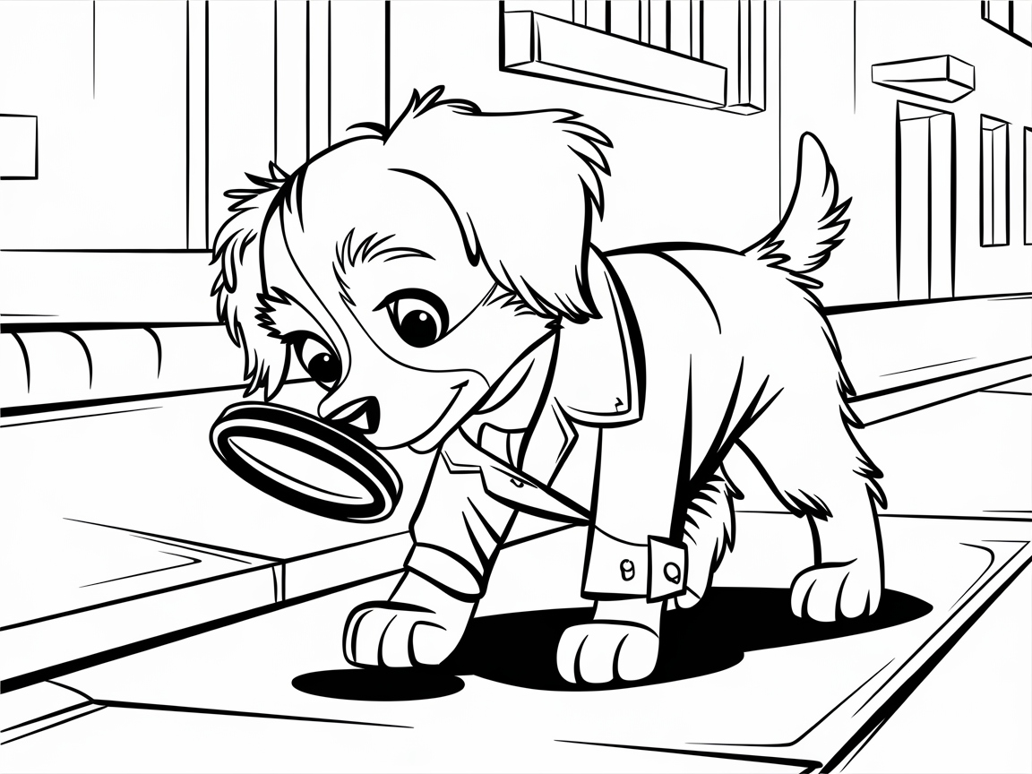 Join the Mystery with This Detective Aussie Puppy