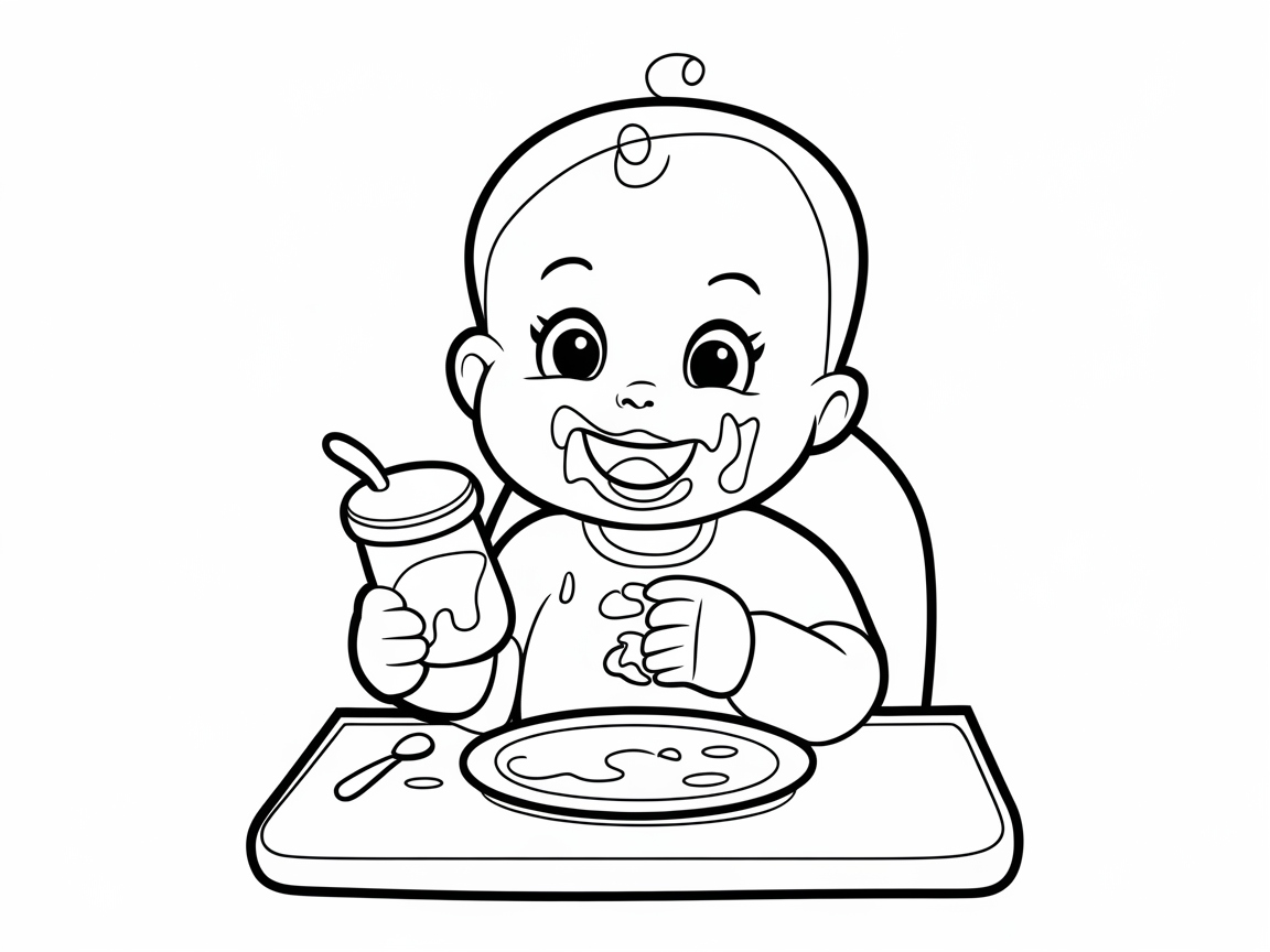 Messy Mealtime: Baby