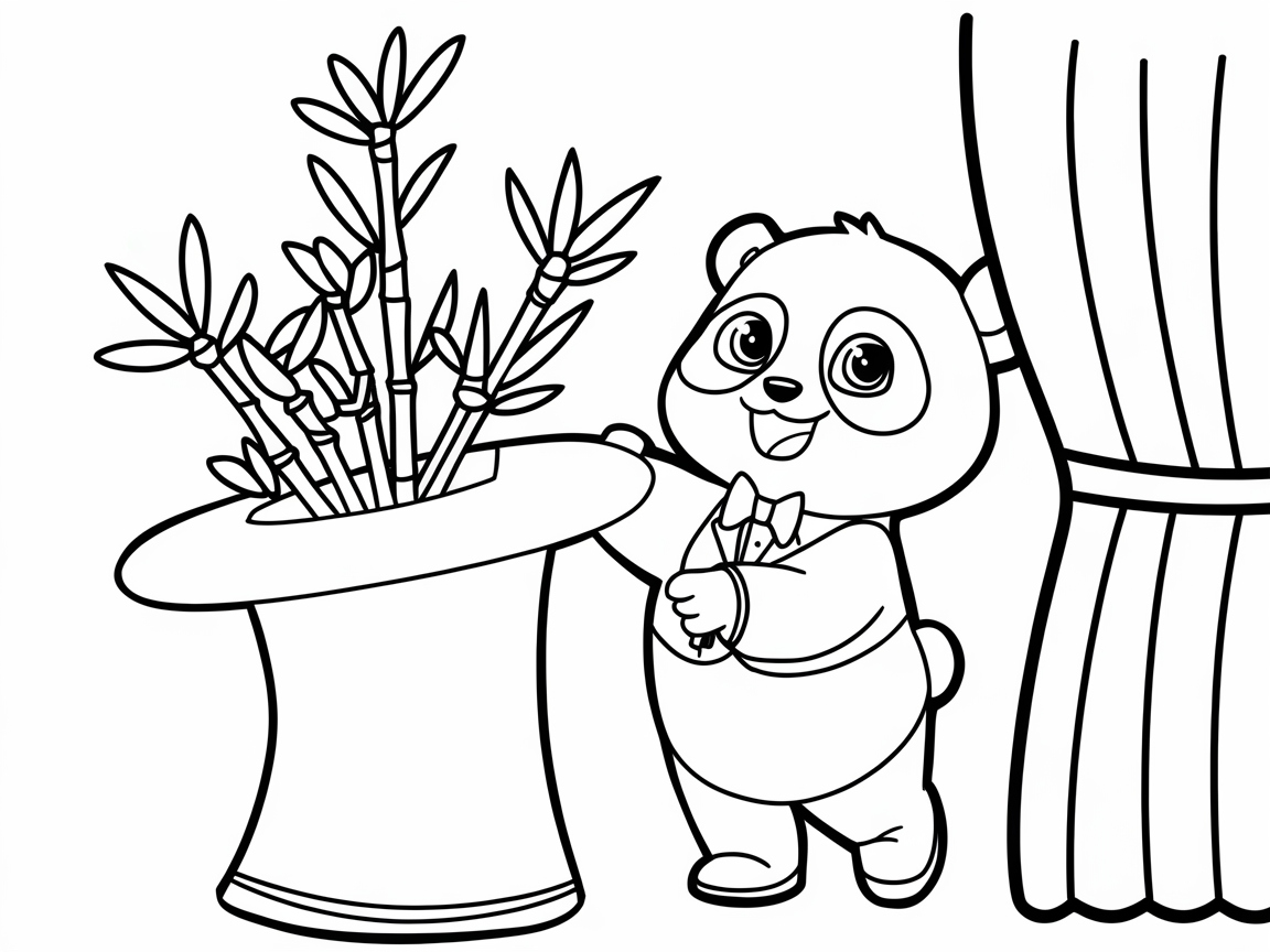 Magic Panda with the Bamboo Hat Trick