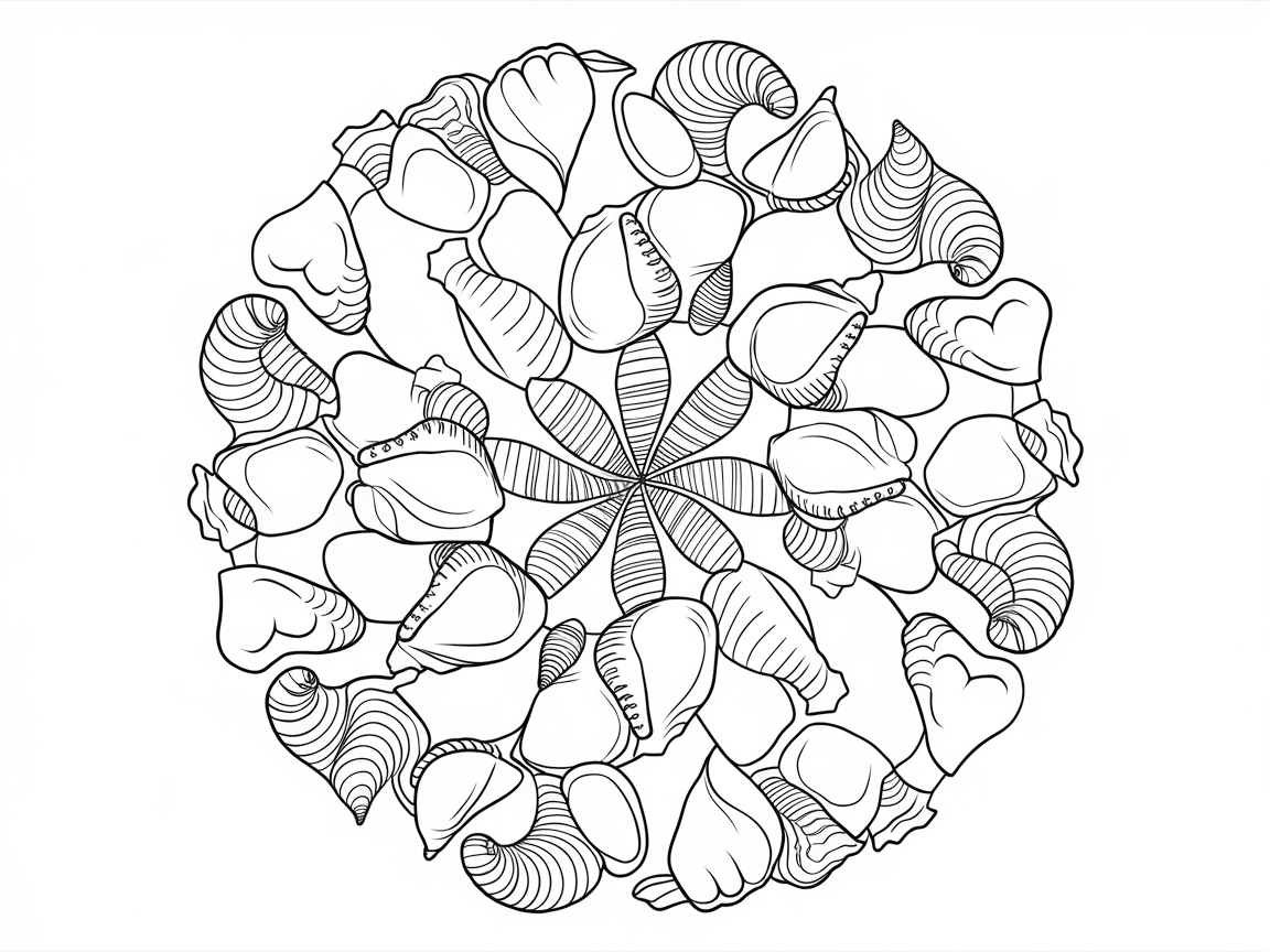 Dive into Detail with This Seashell Mandala