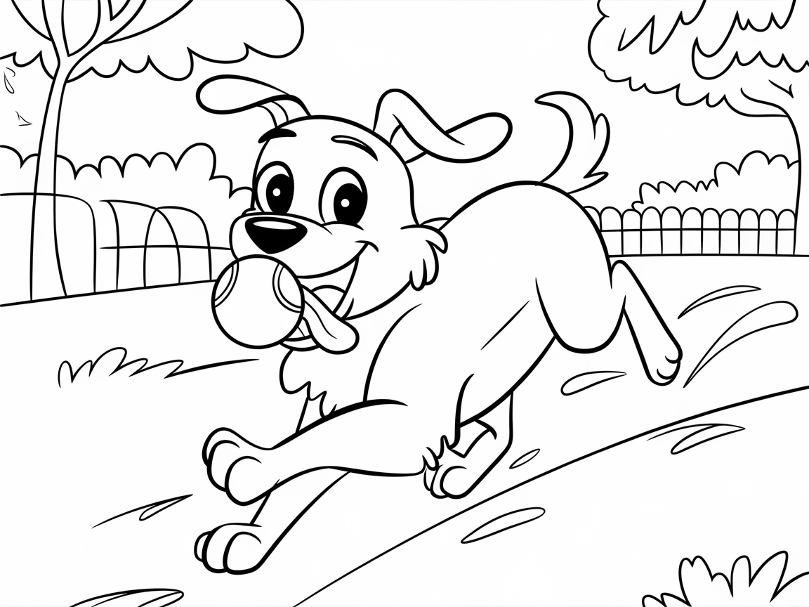 Fetch Some Fun with This Playful Puppy Page