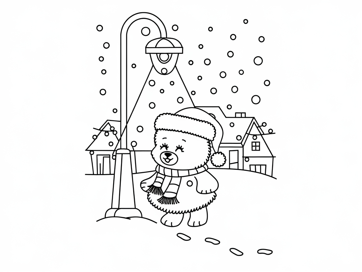 Warm Up with This Cozy Winter Bear