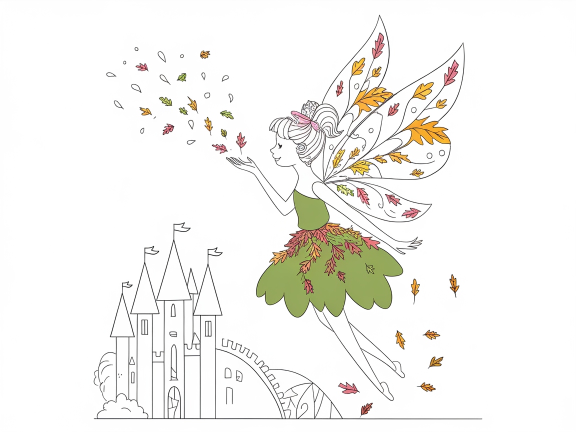 Enchanting Autumn Fairy Beckons Your Colors