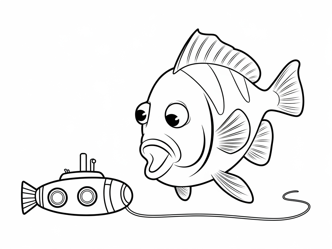 Meet This Quirky Fish and Submarine Duo