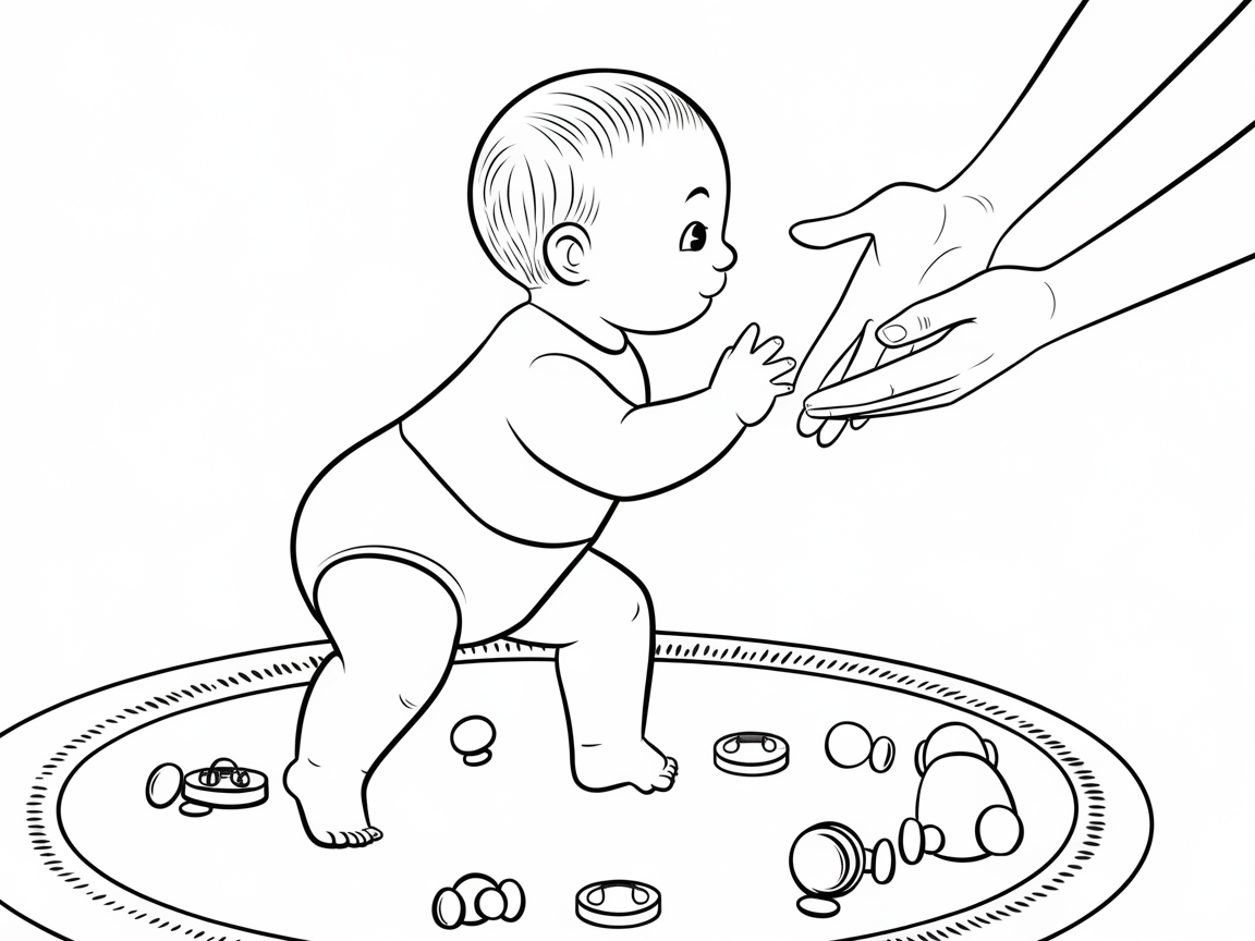First Steps Adventure: Baby Reaching Out