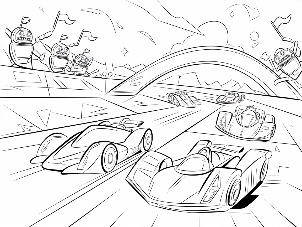 Rev Up with This Futuristic Car Race