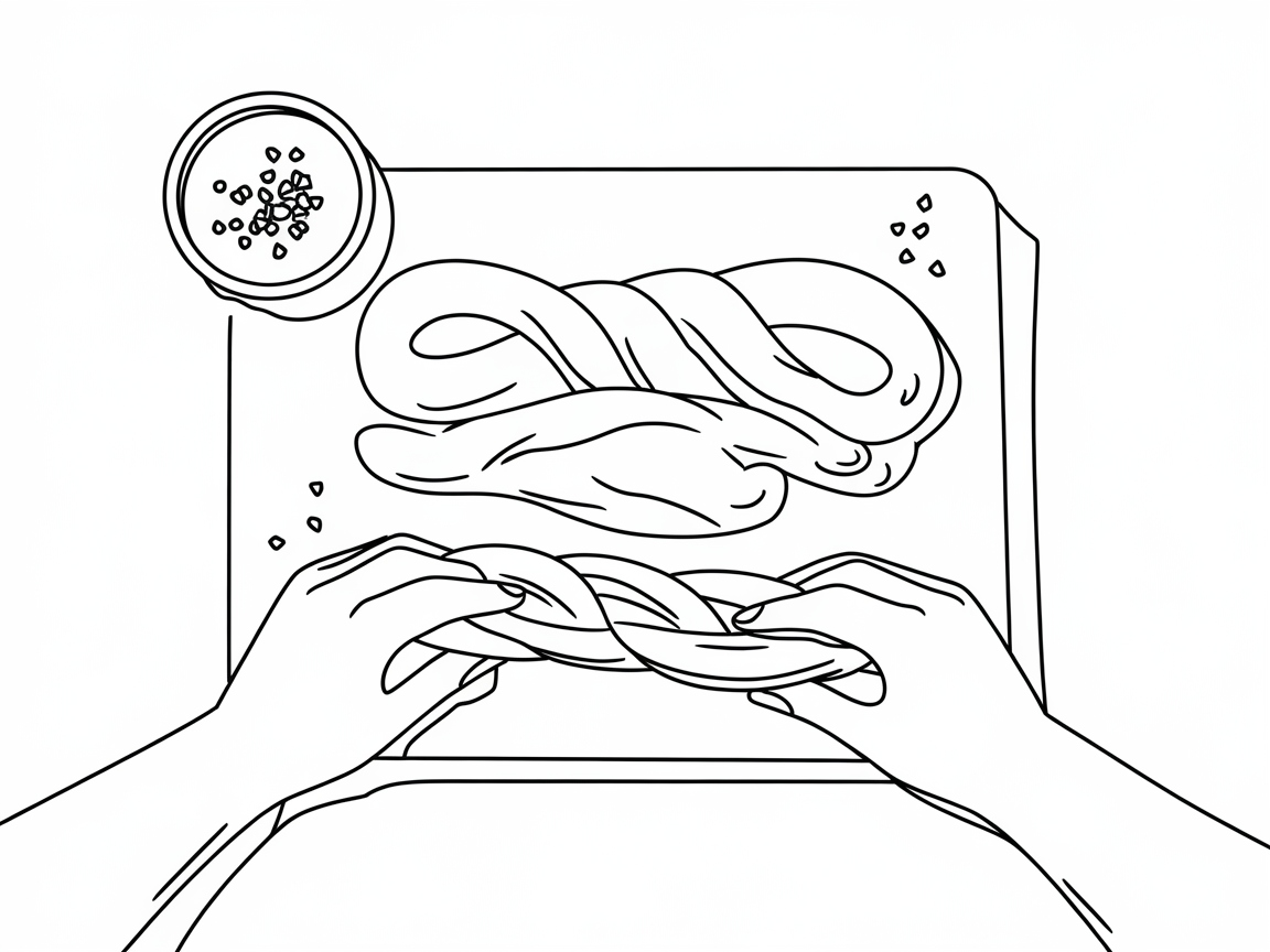 Twist into Creativity with This Pretzel Braiding Page