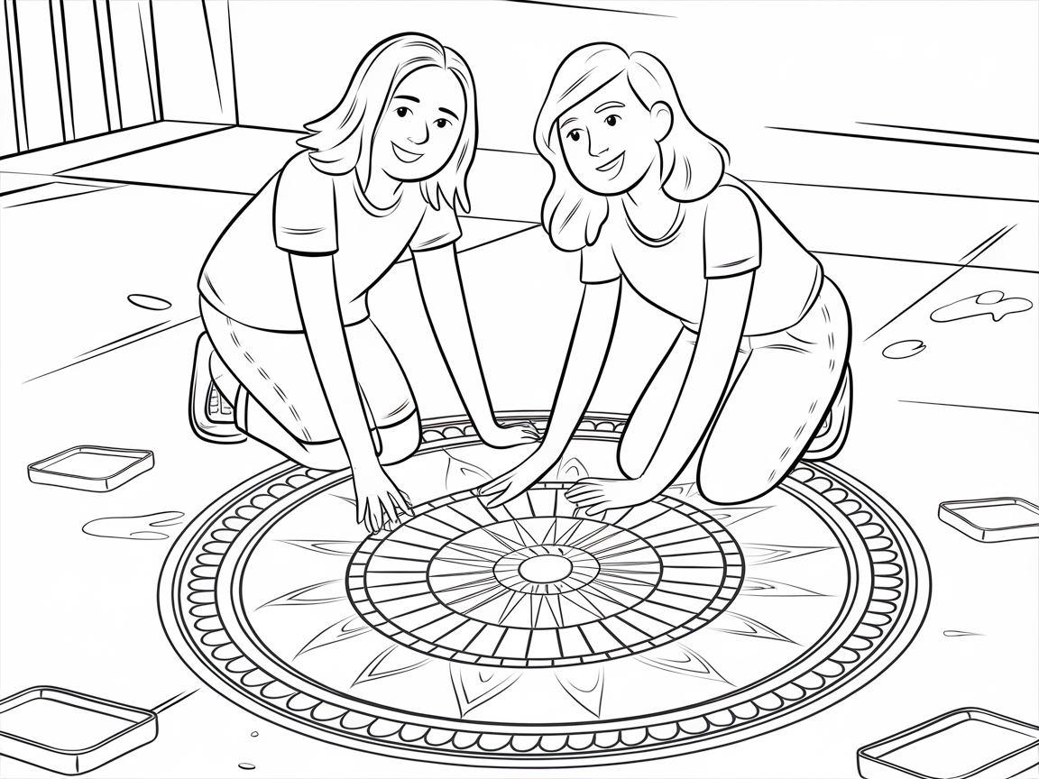Design a Vibrant Mandala With Friends