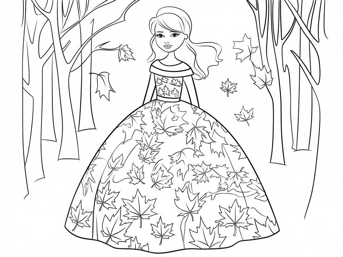 Autumn Princess in a Forest Wonderland