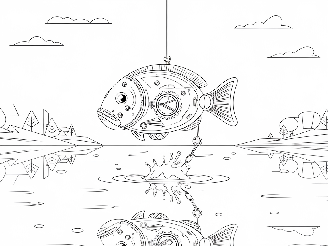 Hook a Catch with This Mechanical Fish Scene
