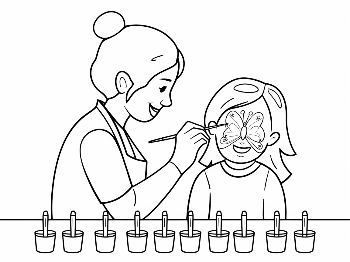 Bring This Face Painting Scene to Life