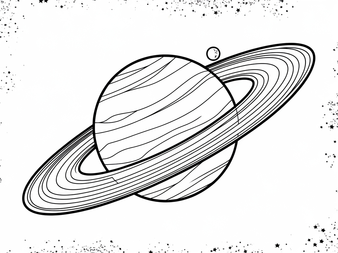 Dive into the Rings of Saturn with This Captivating Page