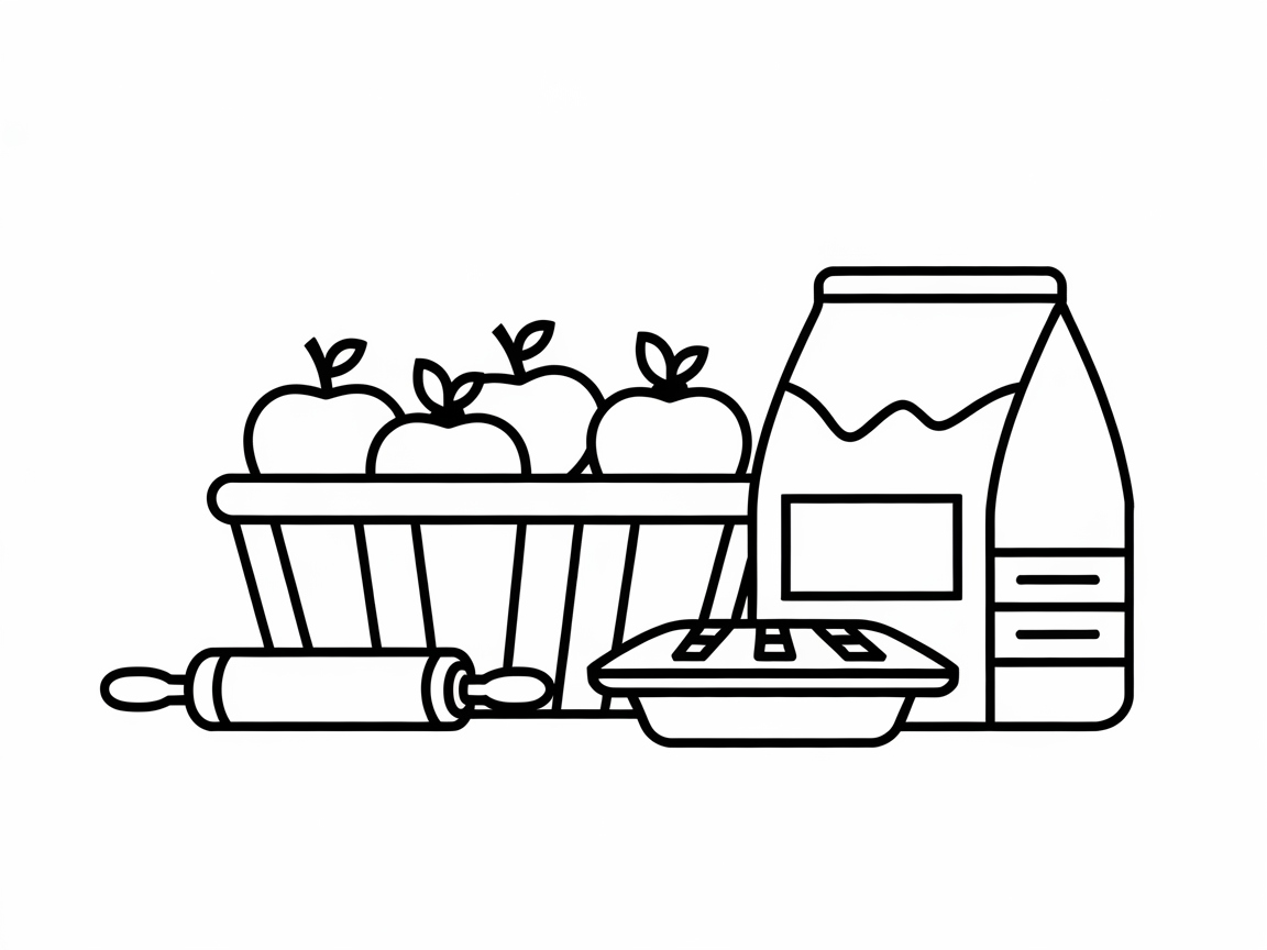 Bake Your Own Apple Pie: Ingredients and Basket Page