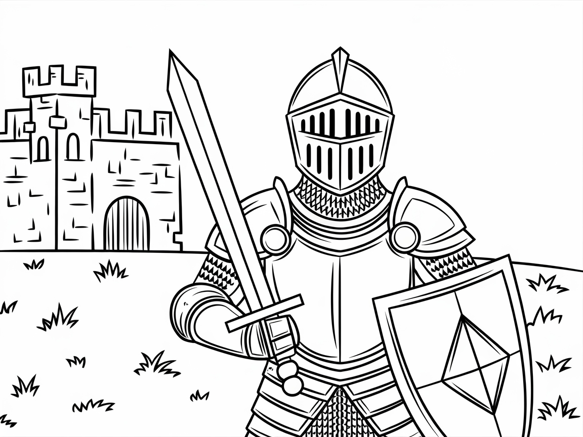 Step into the Middle Ages with This Knight Adventure Page