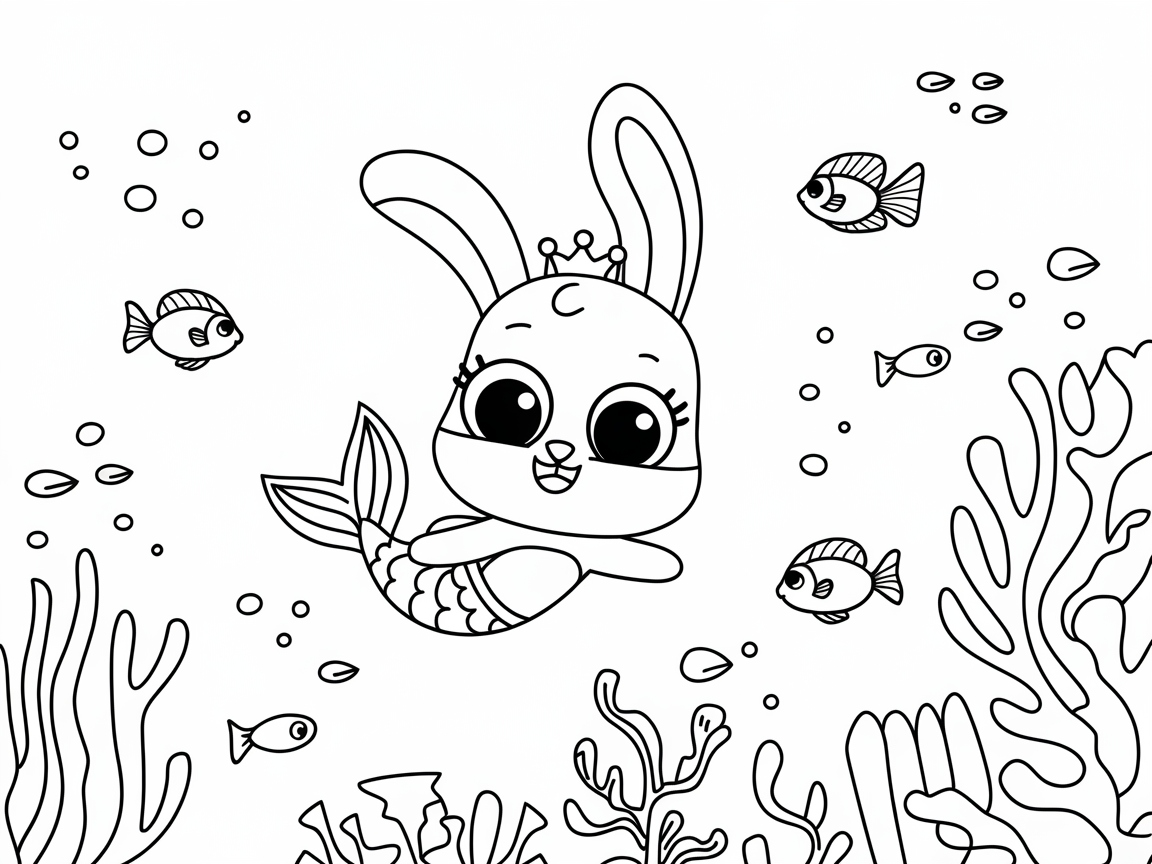Dive into Adventure with the Mermaid Bunny