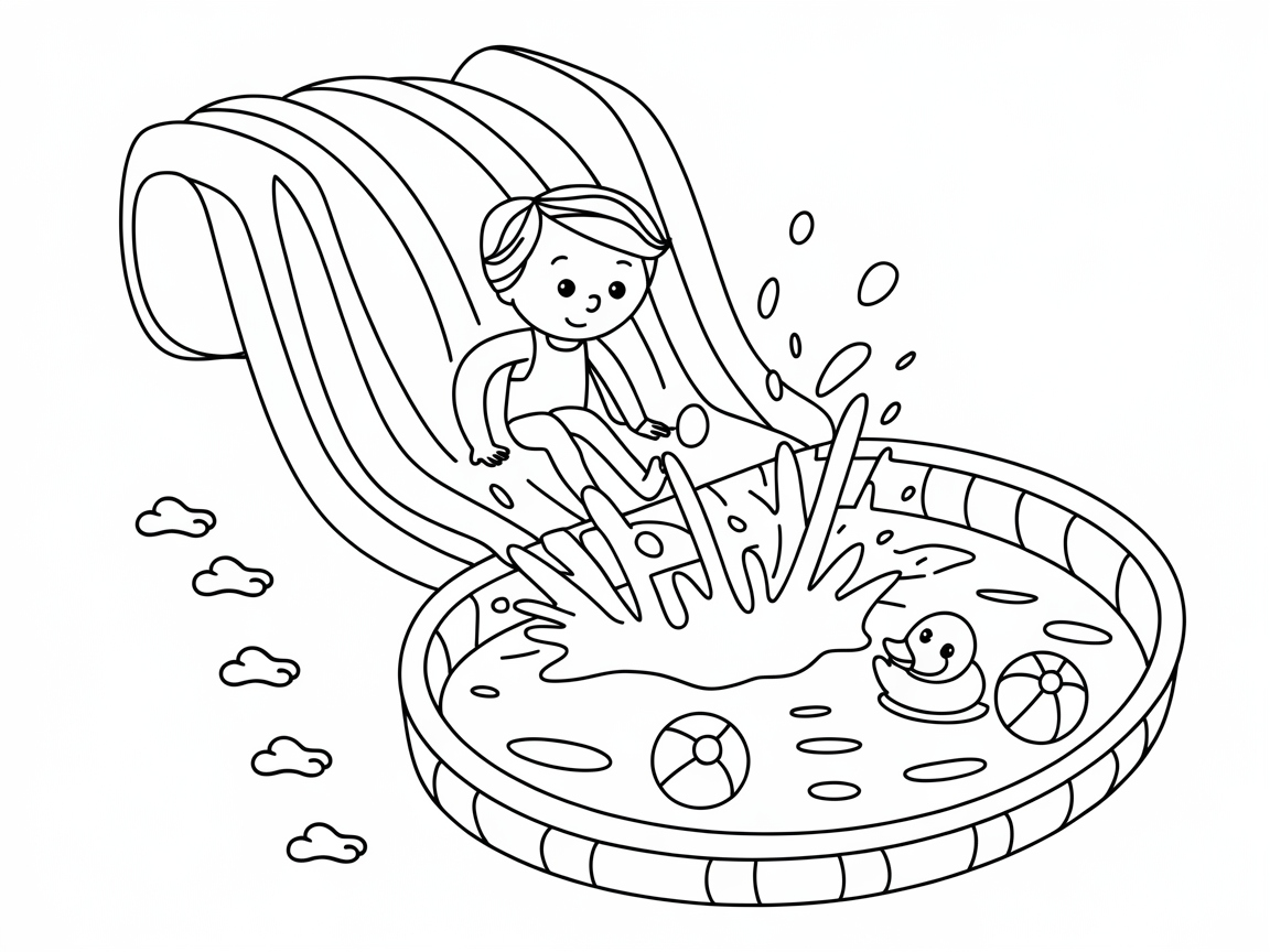 Dive Into Fun with This Splashy Backyard Pool Scene