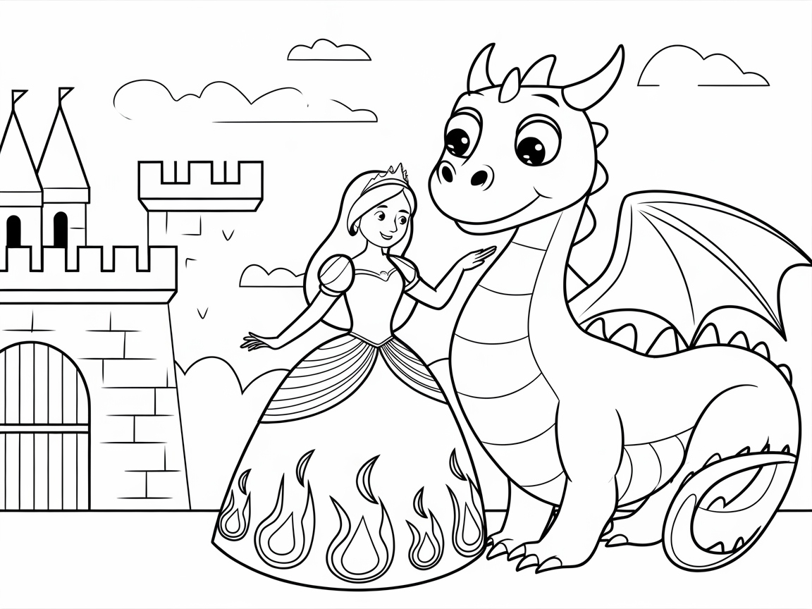 Princess and Her Friendly Dragon