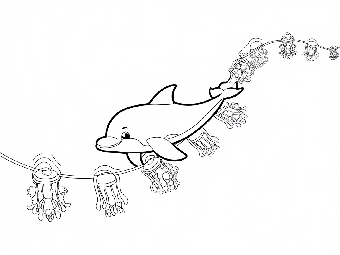 Illuminate Your Creativity with This Dolphin String Light Page